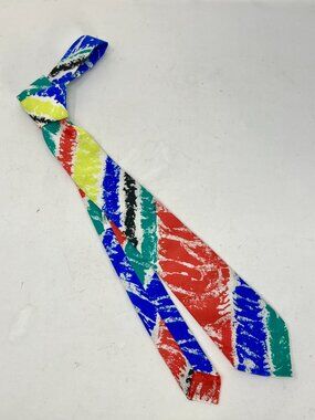 RARE 80s Vintage OP OCEAN PACIFIC Skinny Tie Necktie New Wave Surfer Surf
